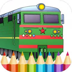 Trains Game Coloring Book