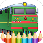 Trains Game Coloring Book icône