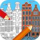 Travel Coloring Book for Adults APK