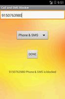 Call and SMS Blocker ภาพหน้าจอ 1