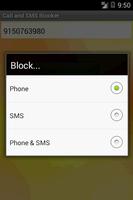 Call and SMS Blocker اسکرین شاٹ 2