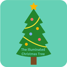 The illuminated Christmas tree icon