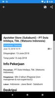 LOKER SUKABUMI - Lowongan Kerja Sukabumi Update تصوير الشاشة 1