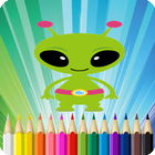 Alien Coloring Book For Me Zeichen