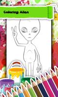 Alien Coloring Book For Me الملصق