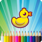 Duck Coloring Book Zeichen
