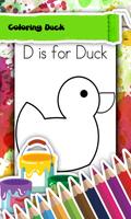 Duck Coloring Book पोस्टर