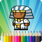 Pharaon Egypt Coloring Book icône