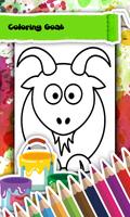 Goat Coloring Book Cartaz