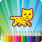 Leopard Coloring Book simgesi