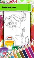 Lion Coloring Book स्क्रीनशॉट 1