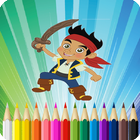 Pirate Coloring Book icône