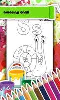 Poster Snail Coloring Book