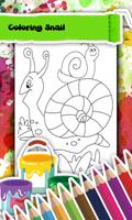 Snail Coloring Book syot layar 2
