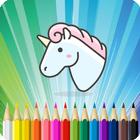 Unicorn Coloring Book icône