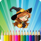 Witch Coloring Book icône