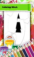 Witch Coloring Book پوسٹر