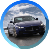 Foto's en video's van Maserati Ghibli-auto-icoon