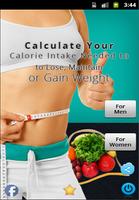 Calorie calculator Cartaz