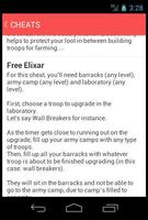Cheats for Clash of Clans syot layar 1