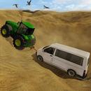 Hard Tractor Driving Tow Chained Car 3d free game APK