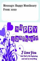 Happy Monthsary Wishes Plakat