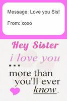 Love You Sister Wishes Affiche