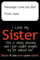 Love You Sister Wishes capture d'écran 2