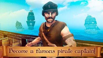 Black Pirate Ship Wake FPS পোস্টার