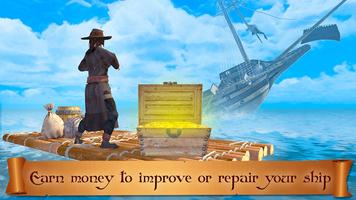 Black Pirate Ship Wake FPS imagem de tela 3