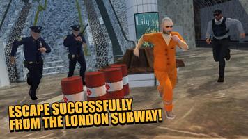 London Subway Prisoner Escape Plakat