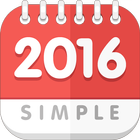 آیکون‌ 卓上カレンダー2016：シンプルカレンダー 「ウィジェット」