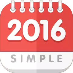 탁상달력 2016 : 심플 (위젯)
