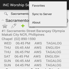 INC Worship Service Directory-icoon
