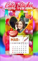 Calendar Photo Frame Affiche