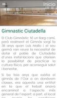 Club Gimnastic Ciutadella capture d'écran 1