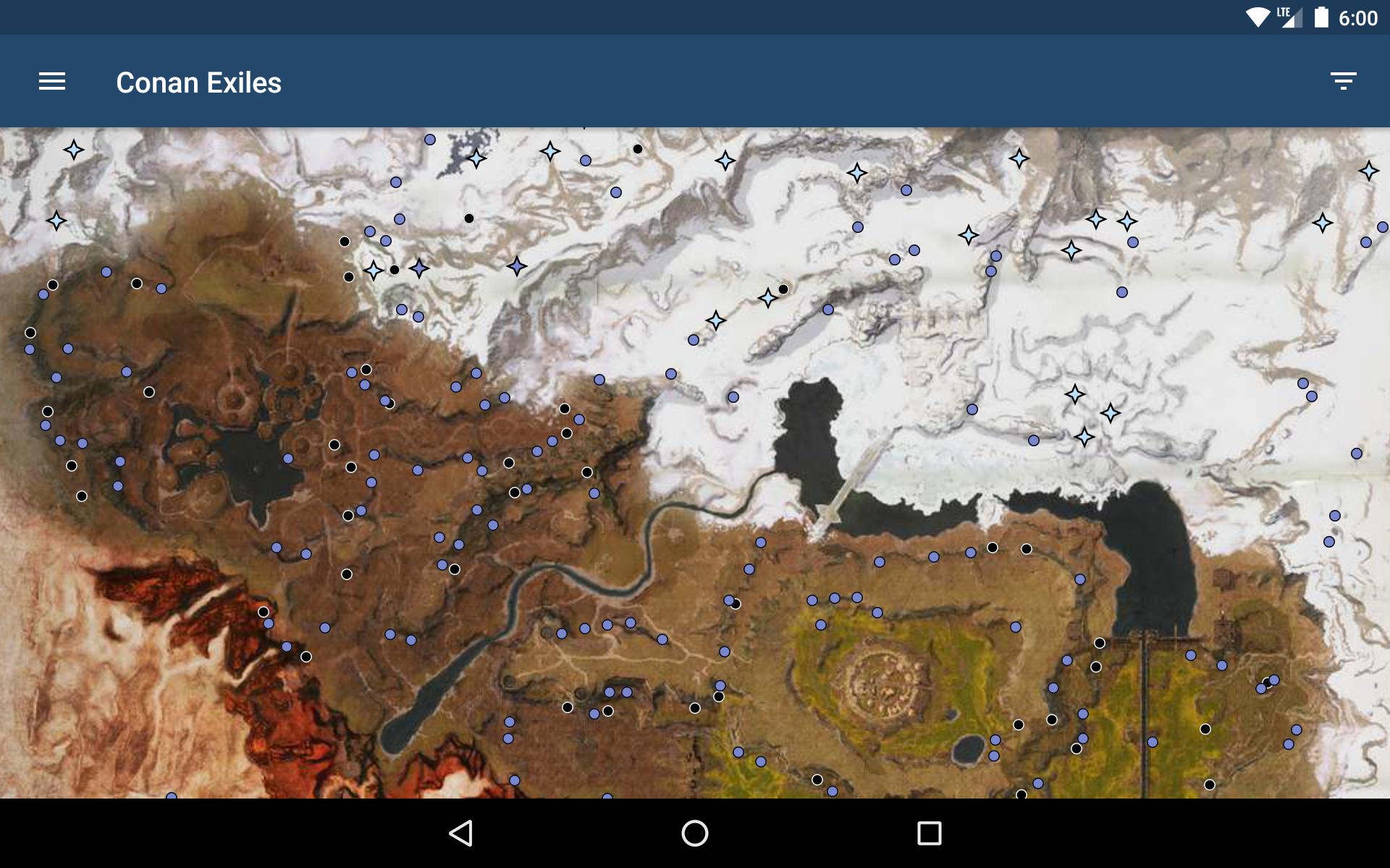 Конан эксайлс интерактивная карта с переводом на русский