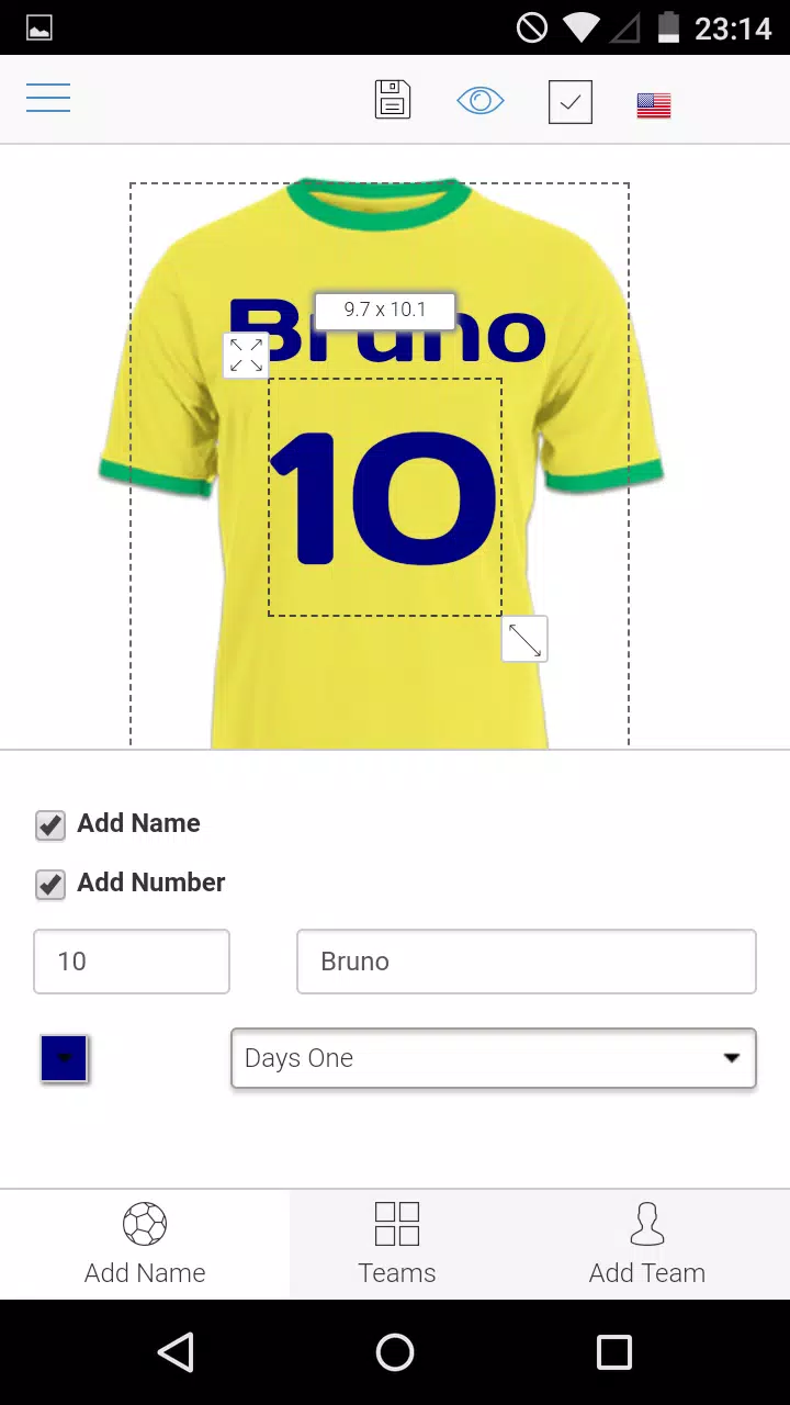 Descarga de APK Diseñador de Camisetas Fútbol para Android