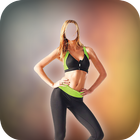 Woman Fitness Photo Suit Zeichen