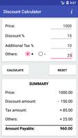 Discount Calculator captura de pantalla 1