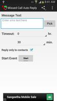 Missed Call Auto Reply الملصق