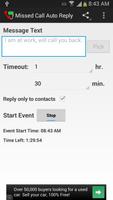 Missed Call Auto Reply تصوير الشاشة 1