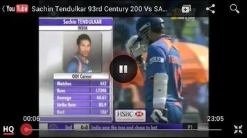 Sachin Century Vidoes captura de pantalla 3