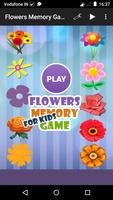 Flowers Memory Game for Kids постер