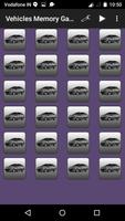 Vehicles Memory Game captura de pantalla 1