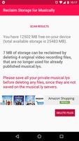 برنامه‌نما Reclaim Storage for Musically عکس از صفحه