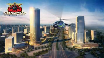 Helicopter Racing & Parking Simulator Offline Affiche