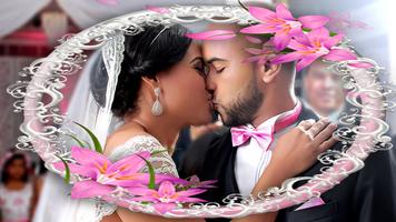 Cadres photo de mariage Affiche