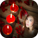 candle flame light photo frame APK
