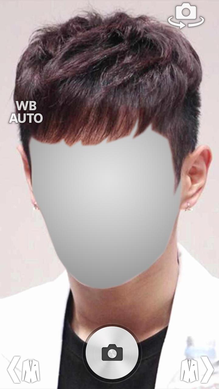 Korean Kpop Men Hairstyle Camera Photo Montage for Android 